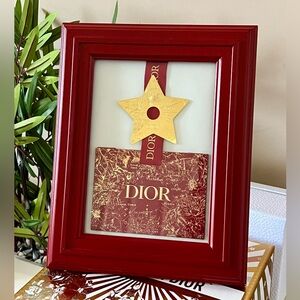 Dior Red and Gold Framed Star Display